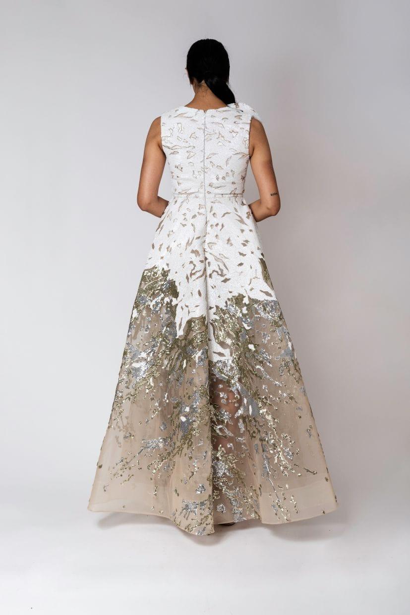 SPARKLY SEQUIN WEDDING DRESS - FARACHI