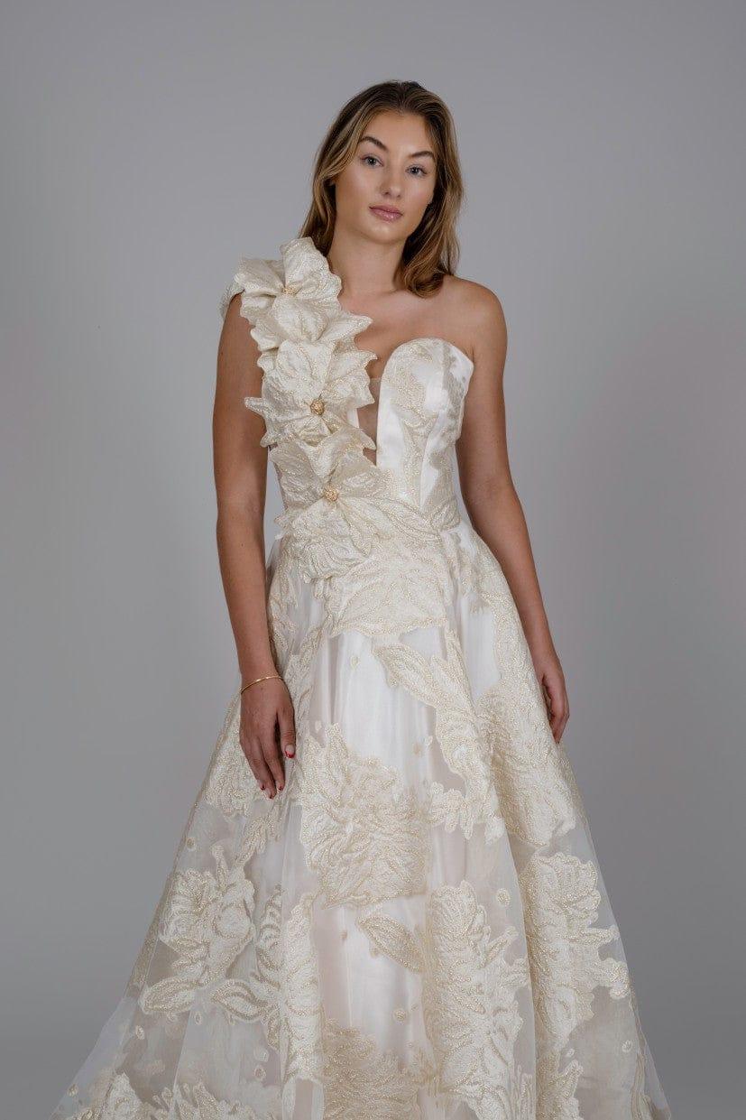 3D FLORAL DREAM BALL GOWN - FARACHI